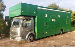 Large outside catering kitchen truck