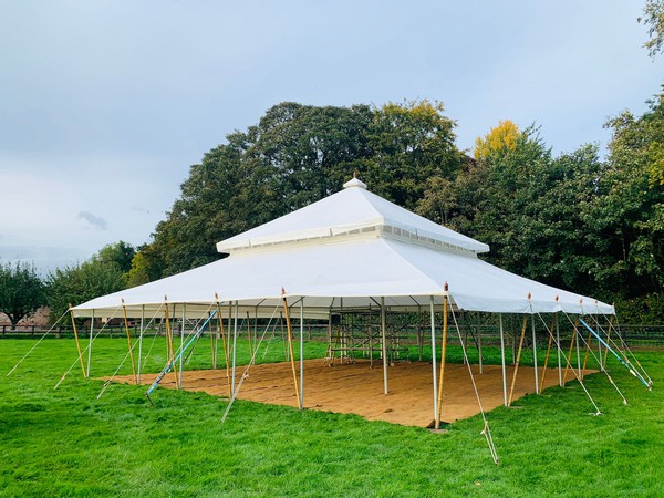 Mughal marquee without walls