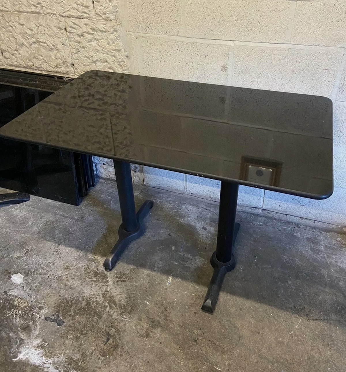 Secondhand Chairs and Tables Restaurant or Cafe Tables 8x Black Marble Tables Job Lot