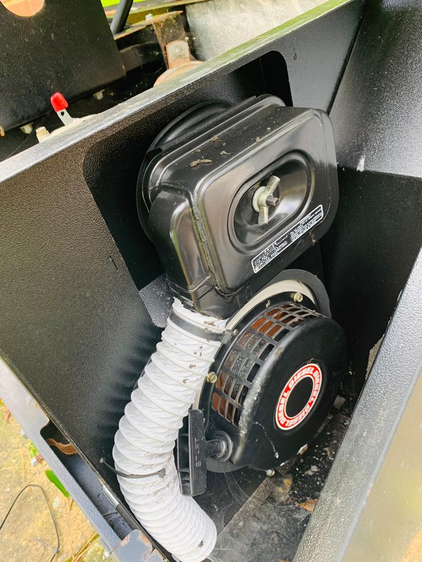 Air filter and hand pull start