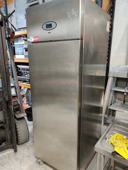 Used Foster PROG600L Single Door Upright Stainless Steel Freezer