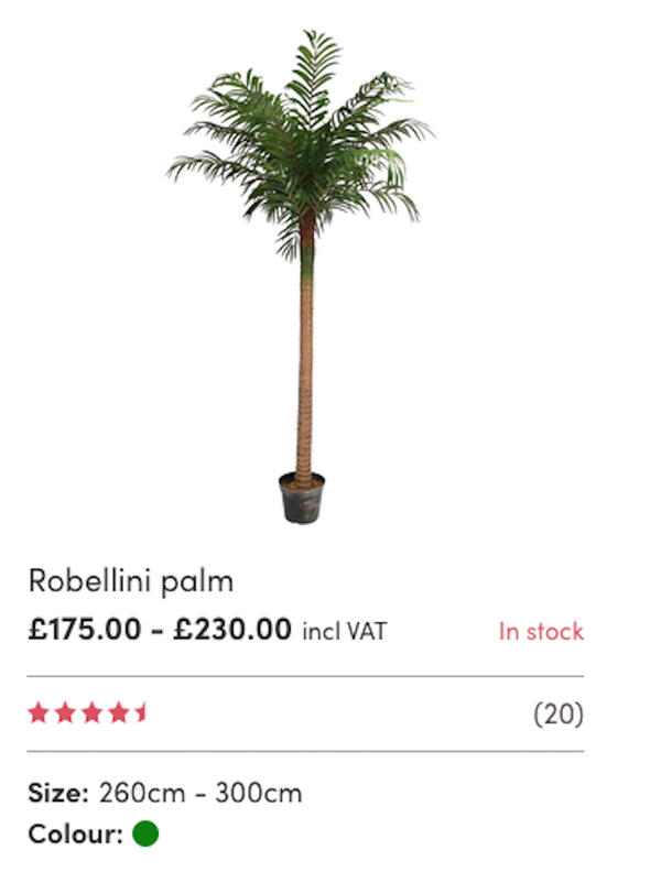 palm tree prop