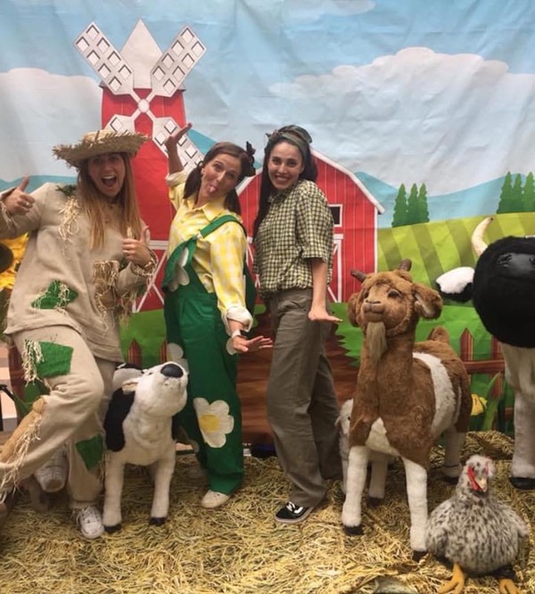 Farm Backdrop and Costumes