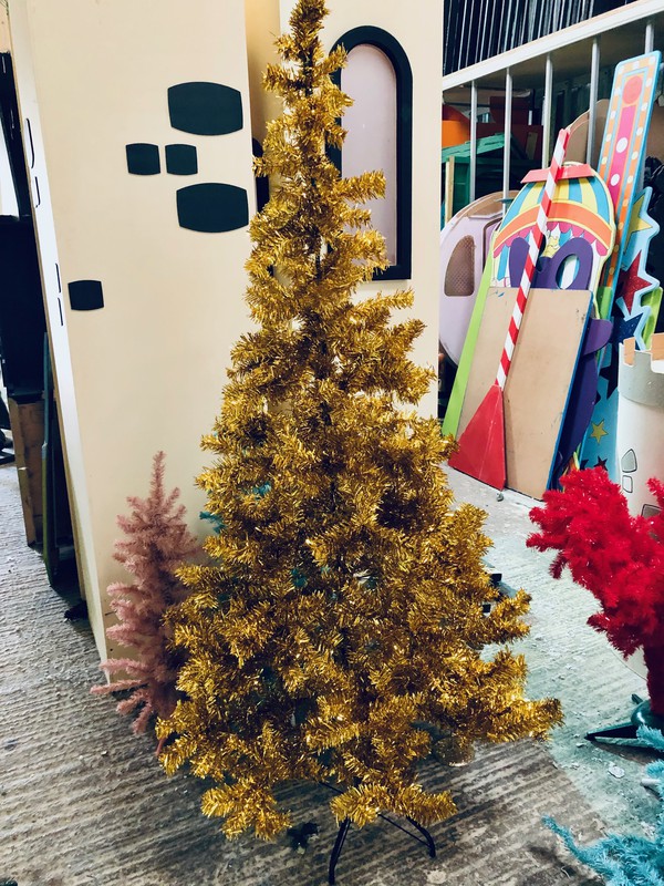 Gold Christmas trees for sale