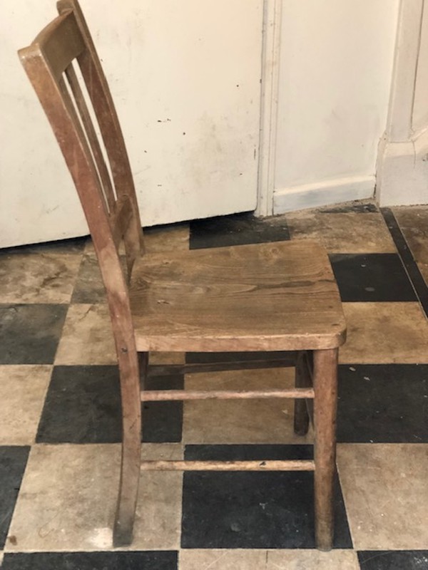 Buy vintage wood church/chapel chairs