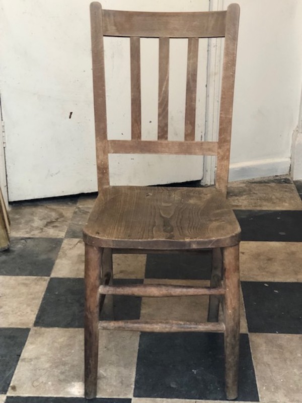 vintage wood church/chapel chairs for sale