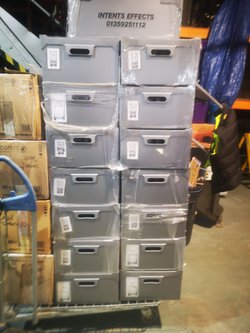 Job Lot Glassware in Storage Boxes