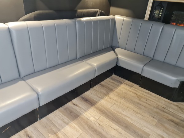 L Shaped bench seating