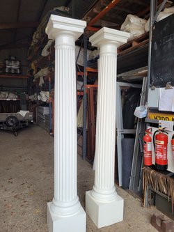 Pair of White Columns