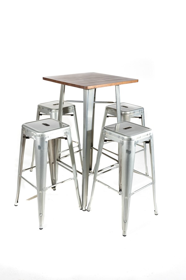 High bar stools by Tolix