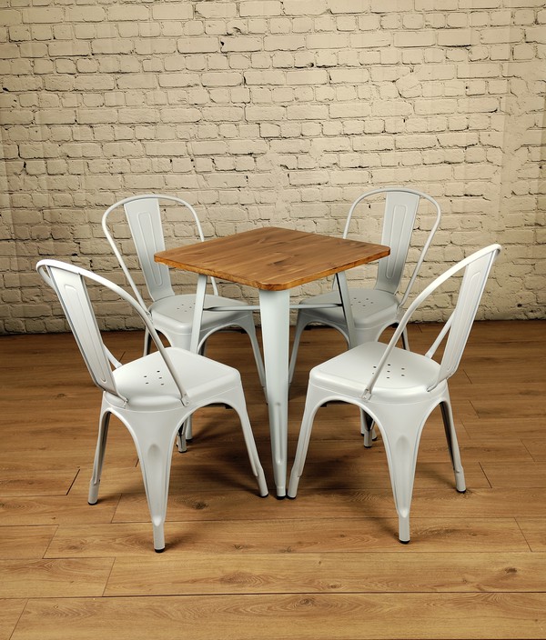 Tolix Table and Chair Set