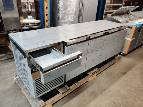 Foster 4 Door Counter Fridge With Cut-off Salad Well A-Grade in Stock - London