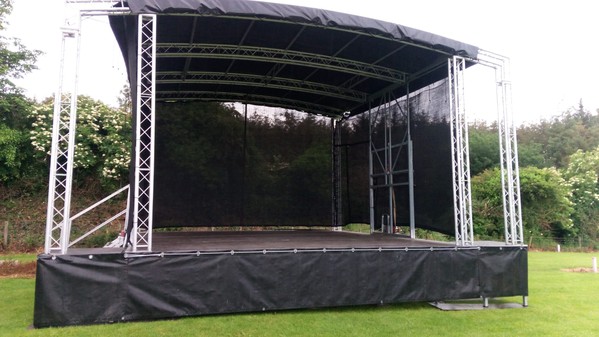 6m X 6m Arch Roof Mobile Trailer Stage 5