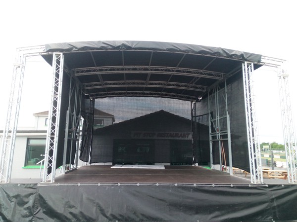 6m X 6m Arch Roof Mobile Trailer Stage for sale