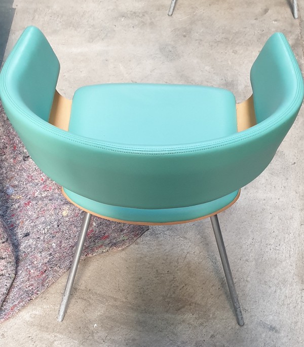 Modern Tub Chairs with cut out back for sale