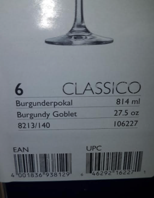 Used Schott Zwiesel Classico wine glasses for sale