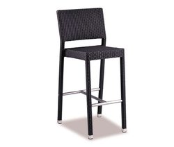 Rattan High Bar Stools for Outdoor Use