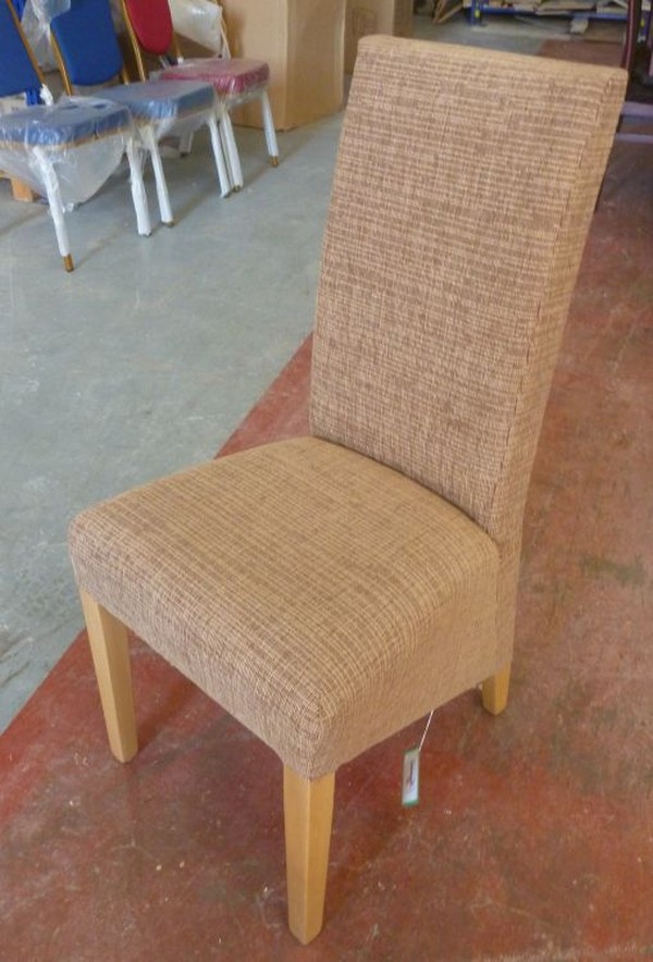 High Quality European Made Mushroom Fabric Upholstered Restaurant Chairs for sale