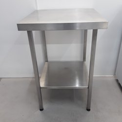 60cm x 60cm stainless steel table