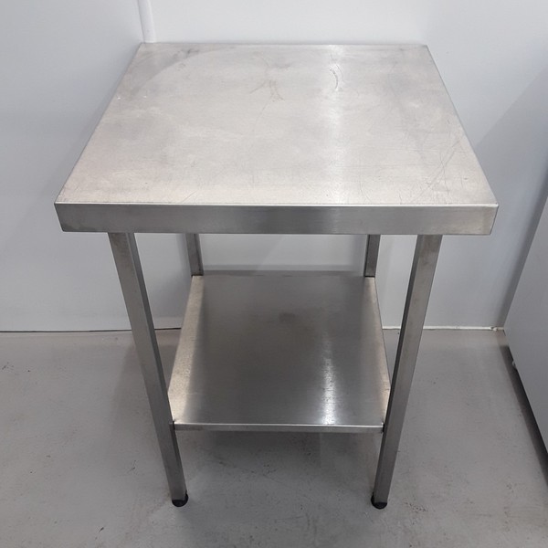 600mm x 600mm stainless steel table