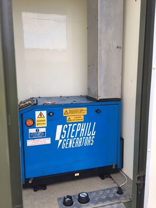 Welfare container with generator
