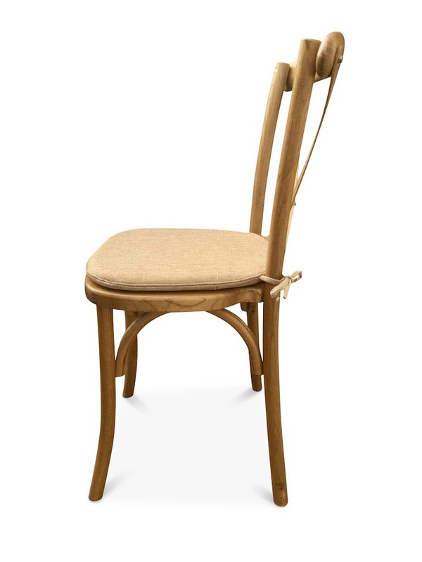 Natural Cross Back Chair