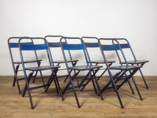 Blue vintage chairs