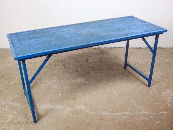 Vintage table with folding legs