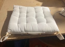 Bleached square seat pads for sale