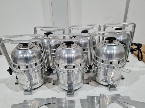 Polished aluminium par cans Polished aluminium par cans