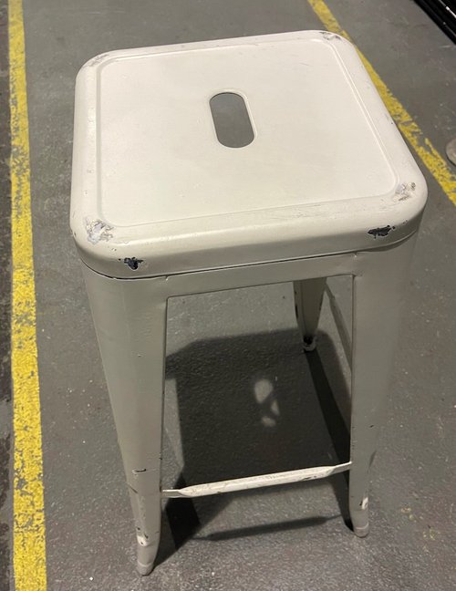 White Rustic Bar Stools for sale