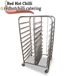 Clearing trolley or clearing rack