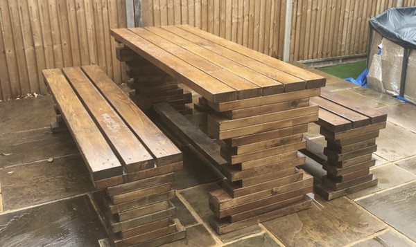 Beer garden benches for sale