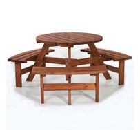 Brentford 6 Seater Round Picnic Tables