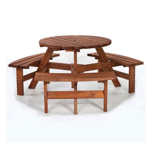 Brentford 6 Seater Round Picnic Tables Brentford 6 Seater Round Picnic Tables
