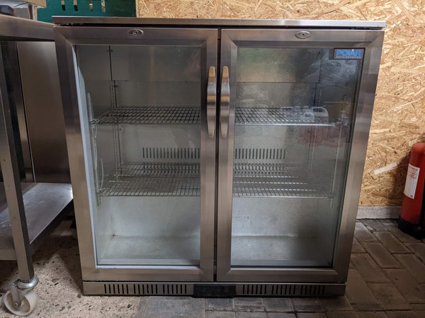 Stainless steel bar fridge
