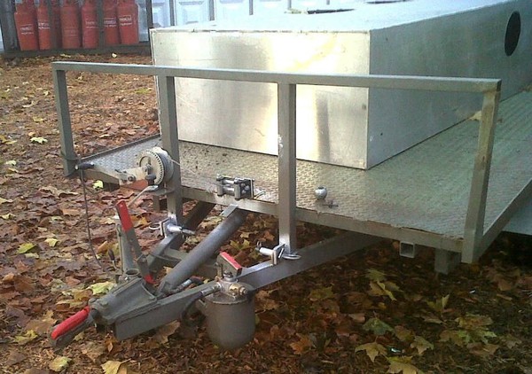 Buy Steel Trailer with Hydraulic Tipping Mechanism