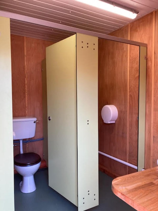 Inside Toilet and Shower Cabin