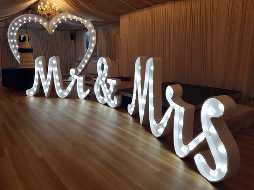 MR & MRS Illuminated Letters MR & MRS Illuminated Letters