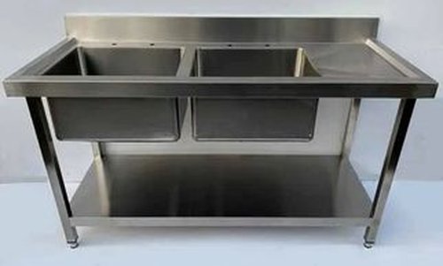 Double stainless steel sink right hand drainer 1.5m Double stainless steel sink right hand drainer 1.5m