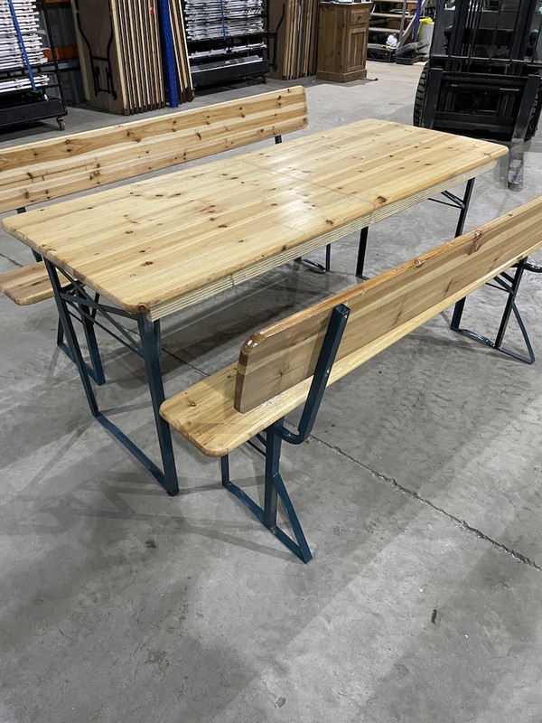 Buy Used Folding Trestle Tables and Benches
