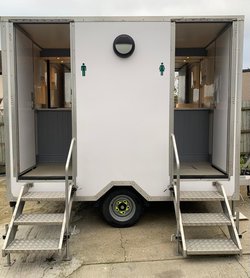 High Quality Luxury Toilet Trailer 1+1 for sale