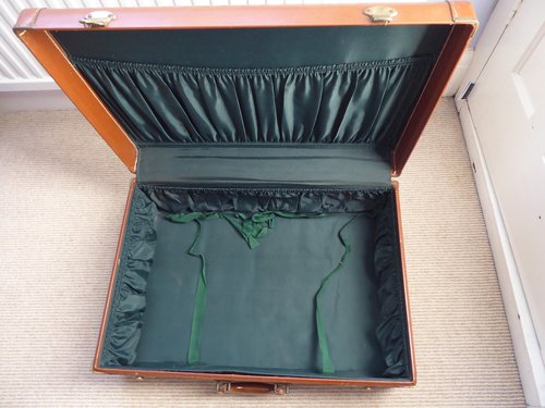 McBrine Luggage Lines Leather Suitcase McBrine Luggage Lines Leather Suitcase