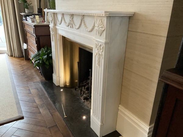 Used marble fireplace surround