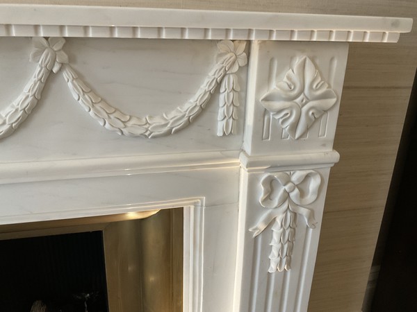Used marble surround.