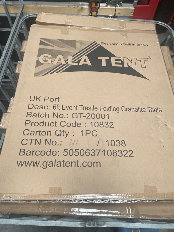 Buy Boxed 6ft Granalite Folding Trestle Event Tables