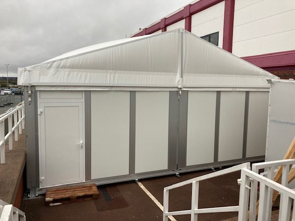 8m x 20m hard sided marquee for sale
