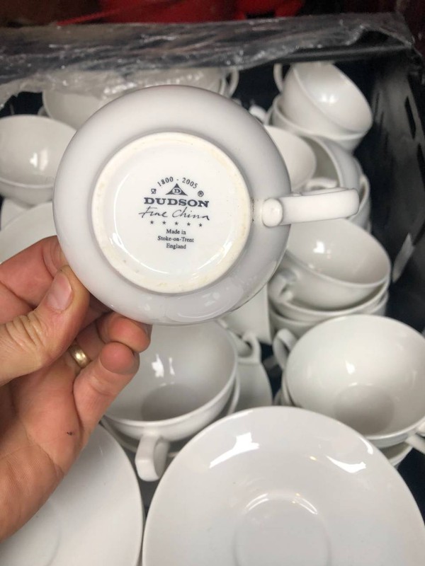 Dudson fine china cups and saucers