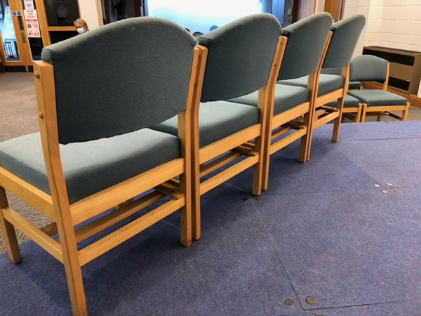 Padded church chairs