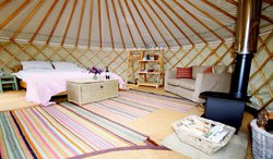 Large glamping yurt